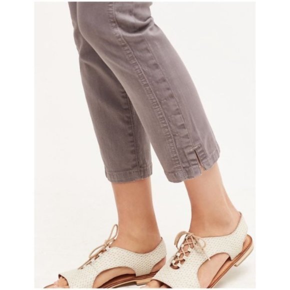 Anthropologie Pilcro Stet Crop Slit Grey Jeans - Picture 4 of 10